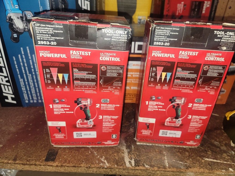 Milwaukee 1/4 impact $100 Each