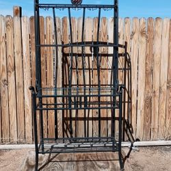 Metal Baker's/Wine And Glass Rack