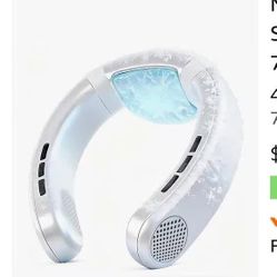 Neck Fan Rechargeable with Semiconductor Cooling Plate, 7000mAh Portable Neck Air...