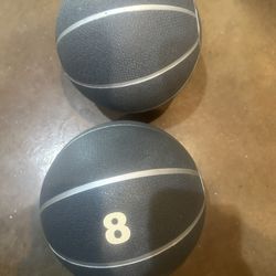 2 8lb Workout Balls