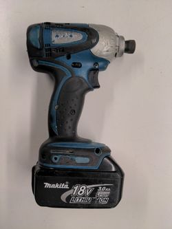 Makita 18-volt impact drill (tool + battery) no charger