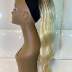 synthetic Hair extension ponytail- Long Wavy Blonde Hair-brand new $35-cola de cabello extension coleta nueva