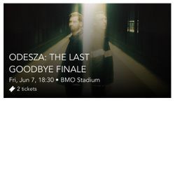 2 Odesza Tickets - June 7, 2024