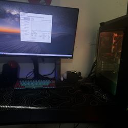 Gaming Pc and Monitor Full Setup 