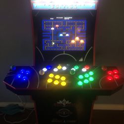 1up Arcade 4 Player Cabinet Nba Jam Pac-Man X-men Simpsons Turtles 8600 Games 