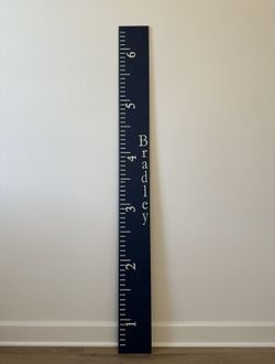 New Pottery Barn Kids Personalized Bradley Growth Chart Ruler Room Decor