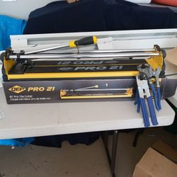 QEP Pro 21 Tile Cutter w Snips