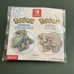 Pokemon Brilliant Diamond and Shining Pearl Pin Set