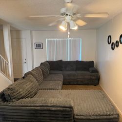 Lux fluff couch L sectional