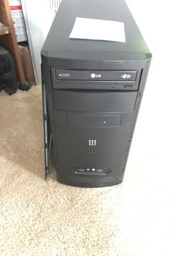 Desktop PC / Server chassis with LG super multi disc player and fan