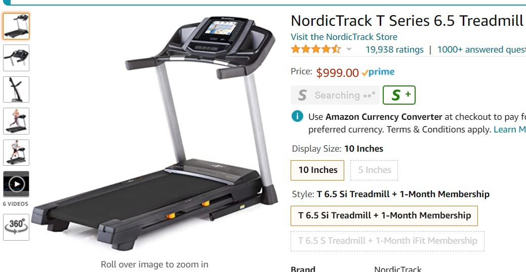 Nordic Track T Series 6.5 Treadmill 