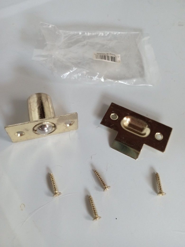 NEW 2 packs for $6  of Hillman Zinc Die Cast Brass Plated Adjustable Ball Catch Latch 2 1/4" x 1".