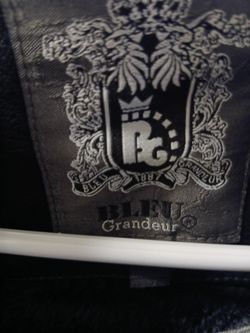 Bleu Grandeur Leather Jacket Size Large