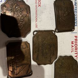 Vintage Brass Wells Fargo & Co. Belt buckles