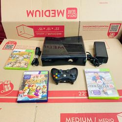 Microsoft Xbox 360 S Black Console 250GB W/ 1 Controller & 3 Games Bundle. Comes with 250GB hard drive. Fully tested and works great. Minor scratches 