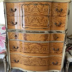 Antique Louis V Satinwood Bedroom Set