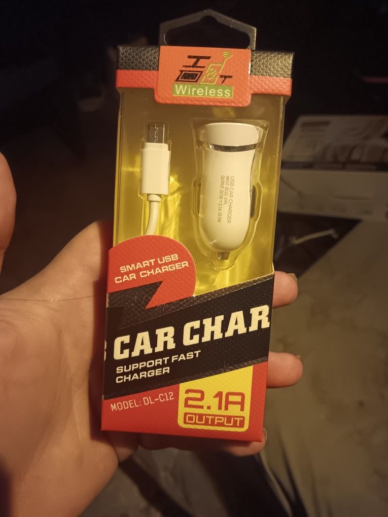 Car Charger With Android Charge Cords