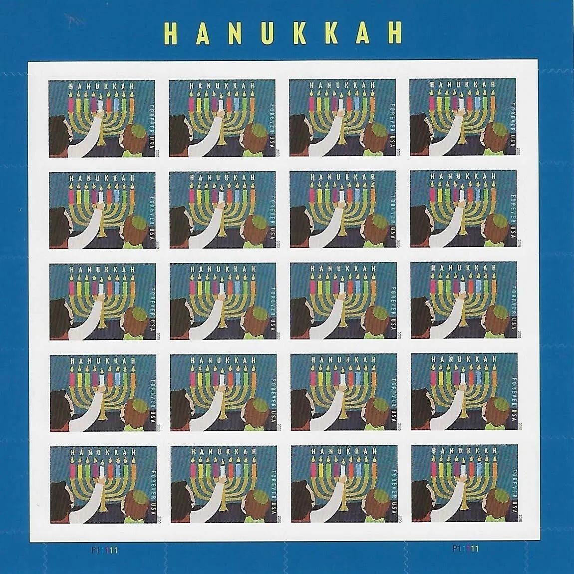 1000 HANUKKAH FOREVER STAMP