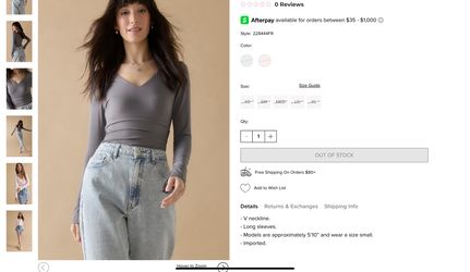 Deedee V Neck Bodysuit (Medium) 