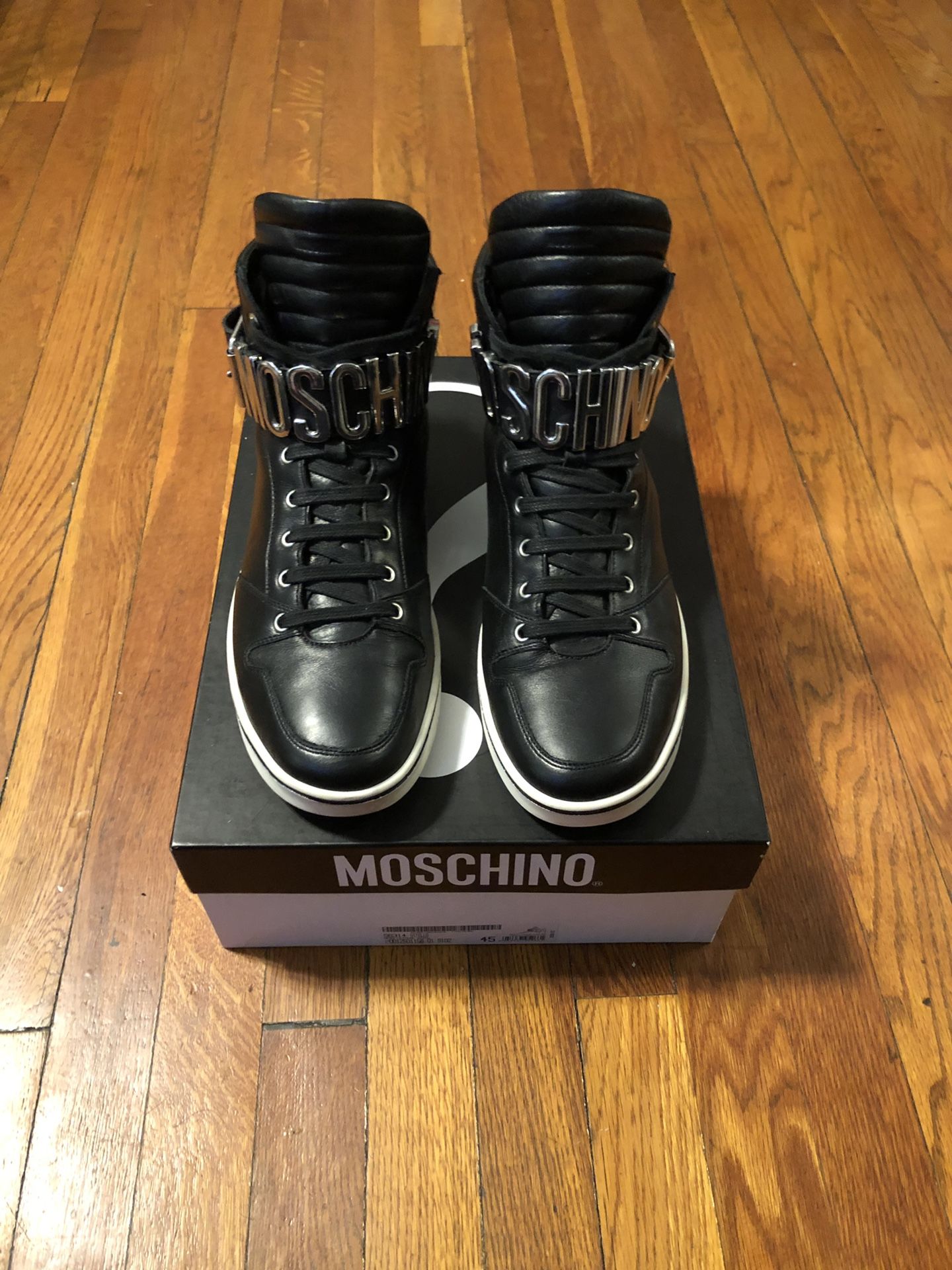 Men’s Moschino high top sneakers size 45 (12) paid $600