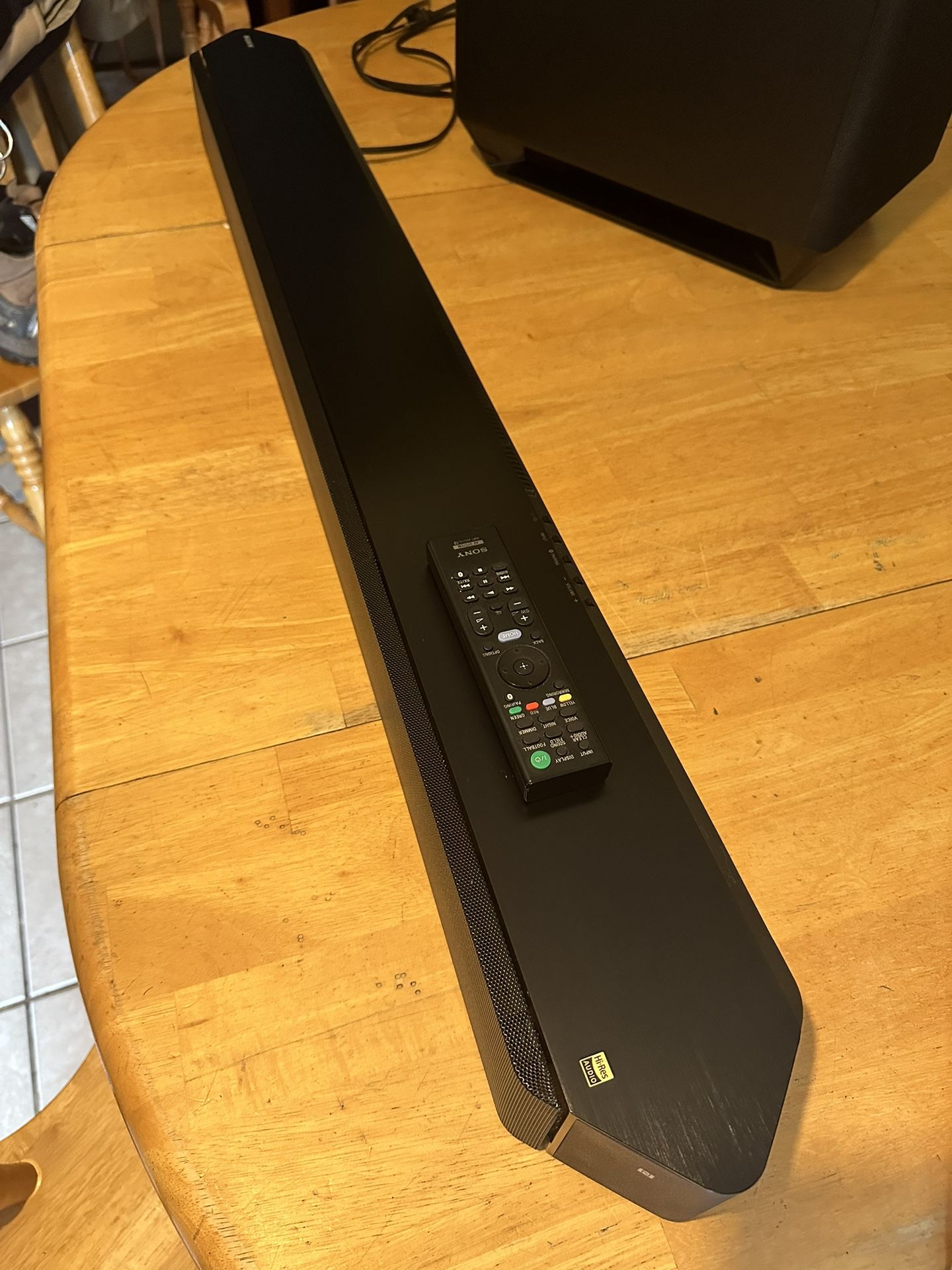 Sony Sound Bar And Wireless Subwoofer