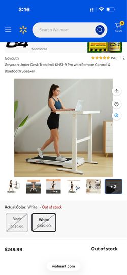 Goyouth Under Desk Treadmill KH31-9 Pro with Remote Control & Bluetooth Speaker