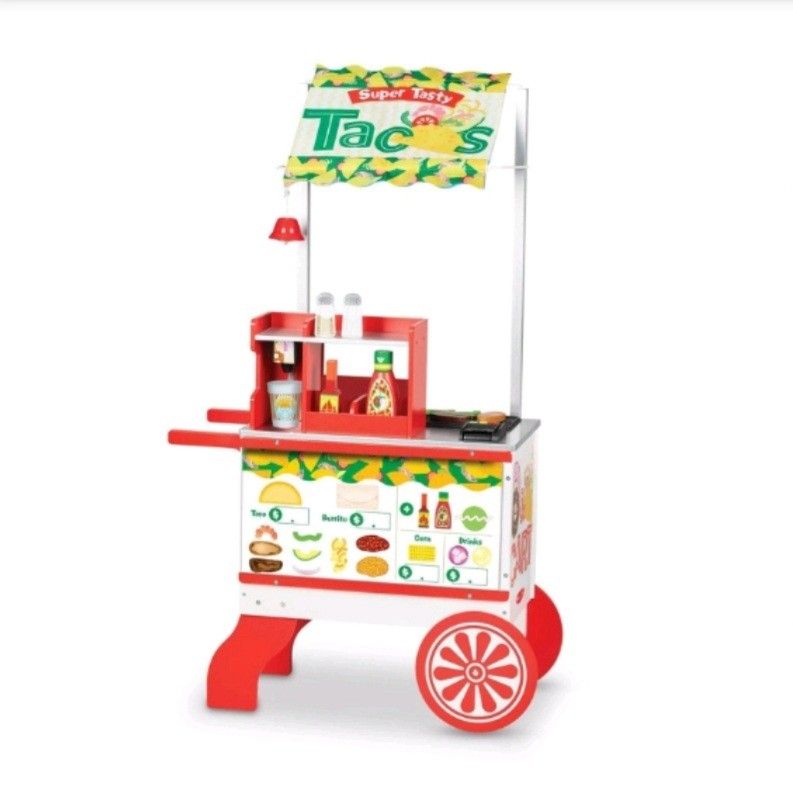 Melissa and Doug Donut and Taco Rolling Food Cart