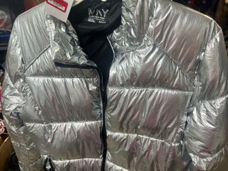 Puffer jacket silver light weight NEW