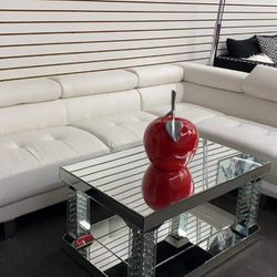 Sectional Sofa (Black, White And Gray)