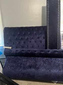 Queen bed frame with footboard