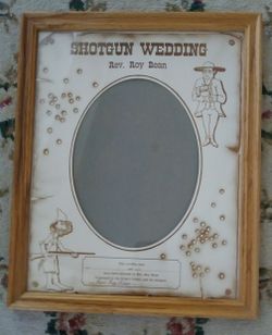 Shotgun Wedding Picture Frame