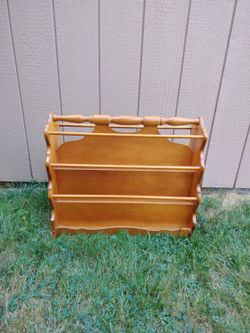 Solid Wood Magazine/Book Holder 