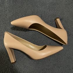 Michael Kors Pink/beige Block Heels 