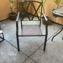 Patio Chairs (Set Of 4) including cushions