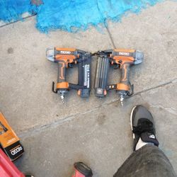 2 Ridgid Nail Guns