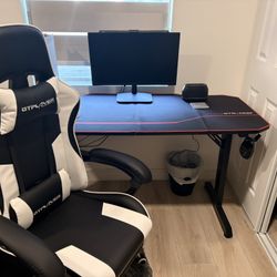 Gaming Bundle Desk / Chair / Monitor 