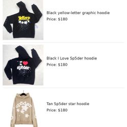 🔥🔥🔥Sp5der Hoodies 