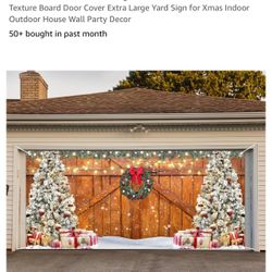 Christmas Garage Door Cover