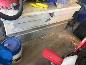Two truck tool boxes full size.