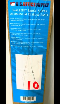 Large Silver Display Easel
