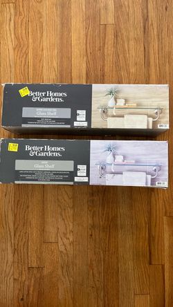 GLASS  SHELF  2 PIECES  NEW