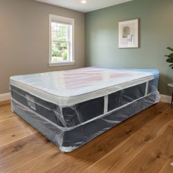Queen Mattress Set Plush PillowTop – Brand New –  Same Day Delivery Available 🚚