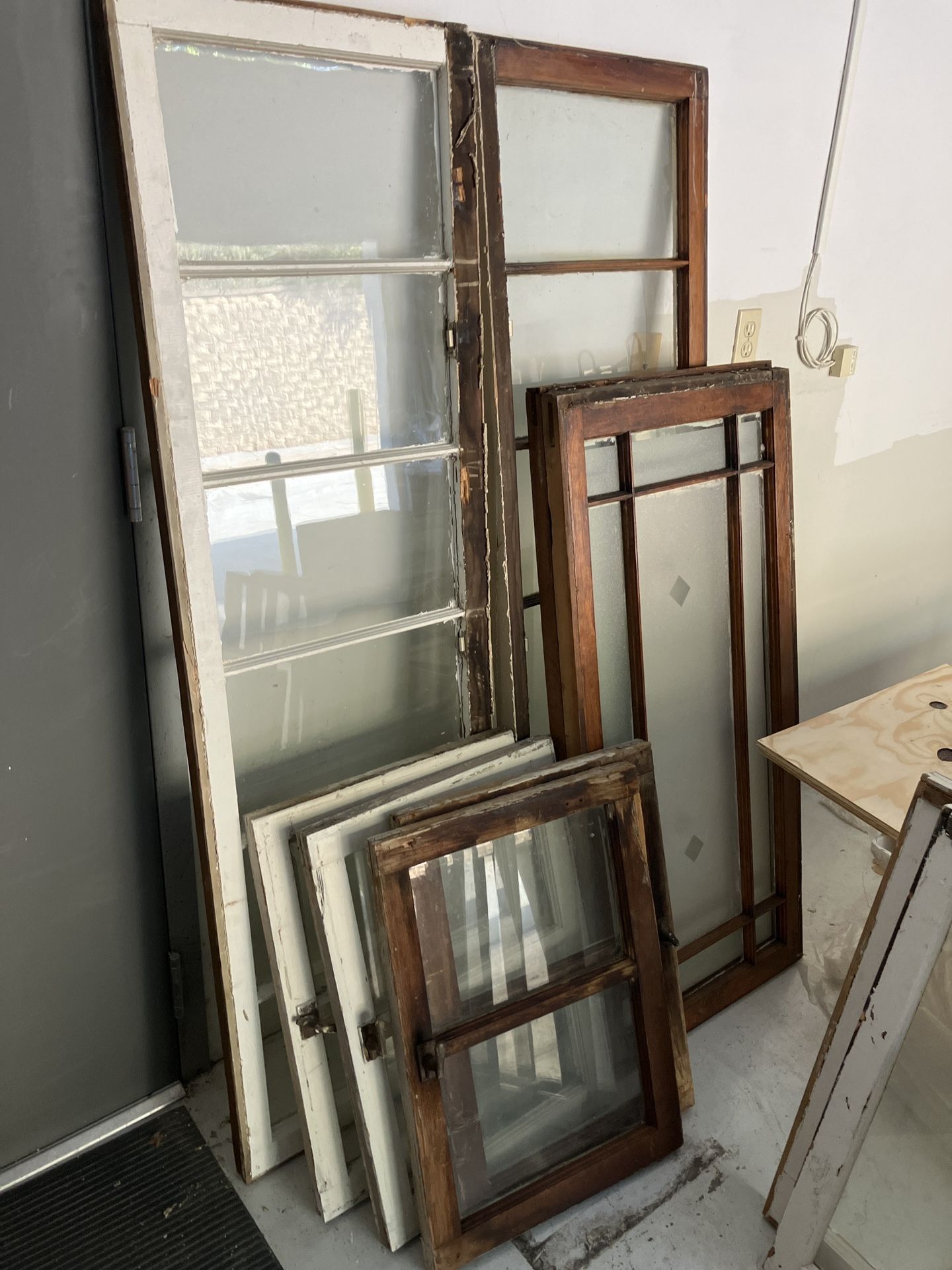 Vintage Windows (12 Total) In Various Sizes For Crafting and Decoration