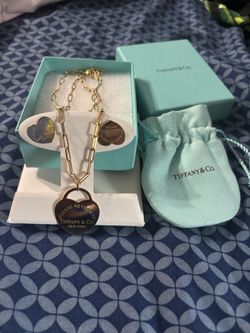 14 Kt Tiffany Necklace and Earrings