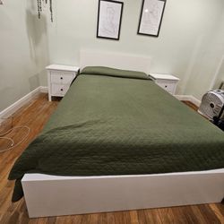 Modern Bedroom Full Set for Sale, White