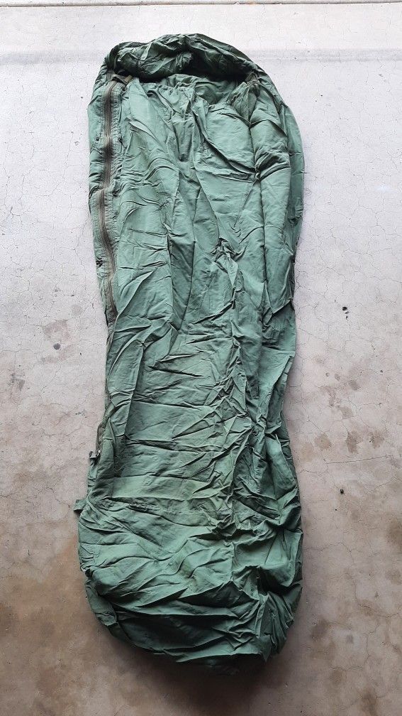 Vintage Camo Military Sleeping Bag Bivy