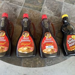 Vintage Syrup Bottle Lot | Retired Aunt Jemima & Mrs. Butterworth’s