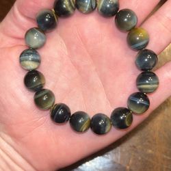 Blue Tiger Eye Bracelet High Quality! 