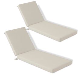 Outdoor Chaise Lounge Cushions (Set of 2) (72”x22.5”x3.5”) $50 (#1459)