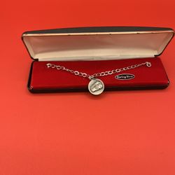 Vintage Sterling Silver Bracelet-1974 San Francisco Pendant